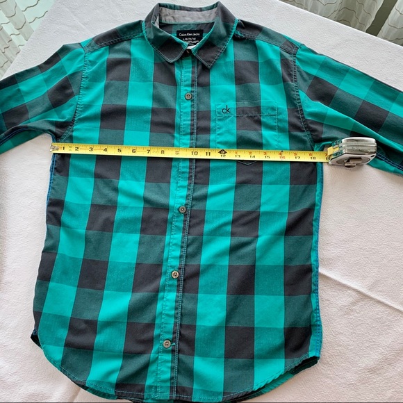 Calvin Klein Jeans button-up shirt. Lg 14/16 - Picture 4 of 9